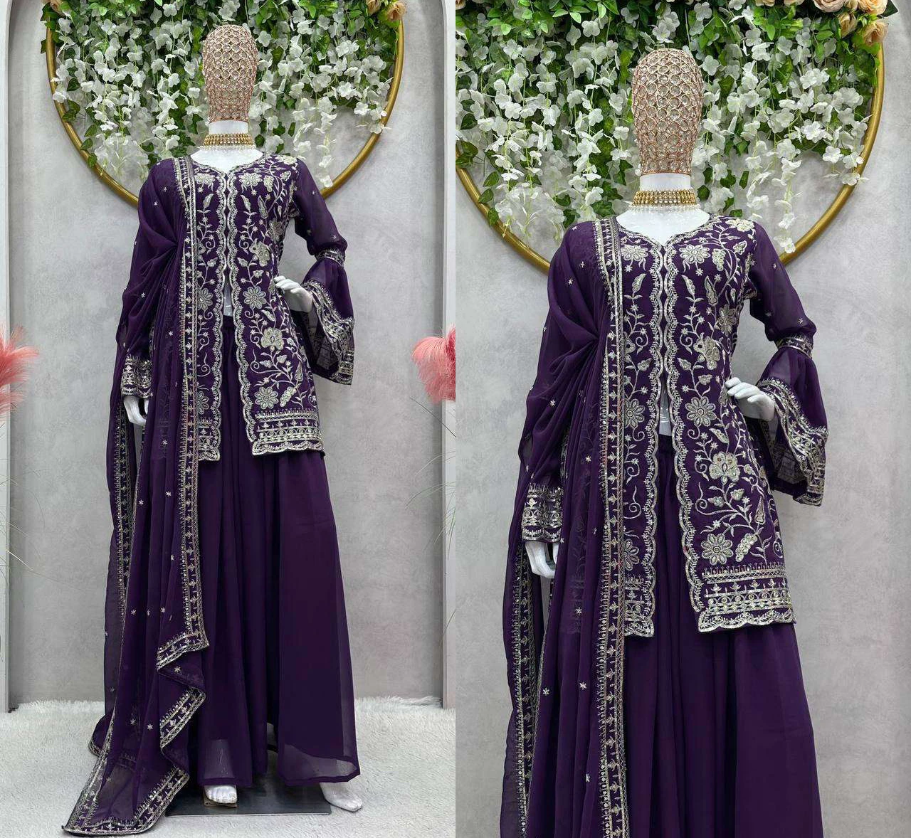 Vardan Ethnic Kd 1470 Faux Georgette Wholesale Pakistani Readymade Party Wear Salwar Suit Catalog — Wholesale Salwar Suits, MPA wholesale from Surat - Gallery Image 6